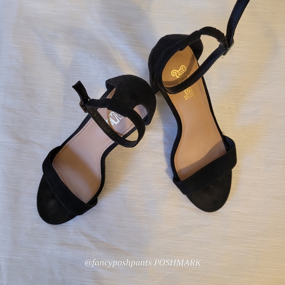 Chunky heel adjustable strap dressy sandal party prom dance shoe - Picture 13 of 17